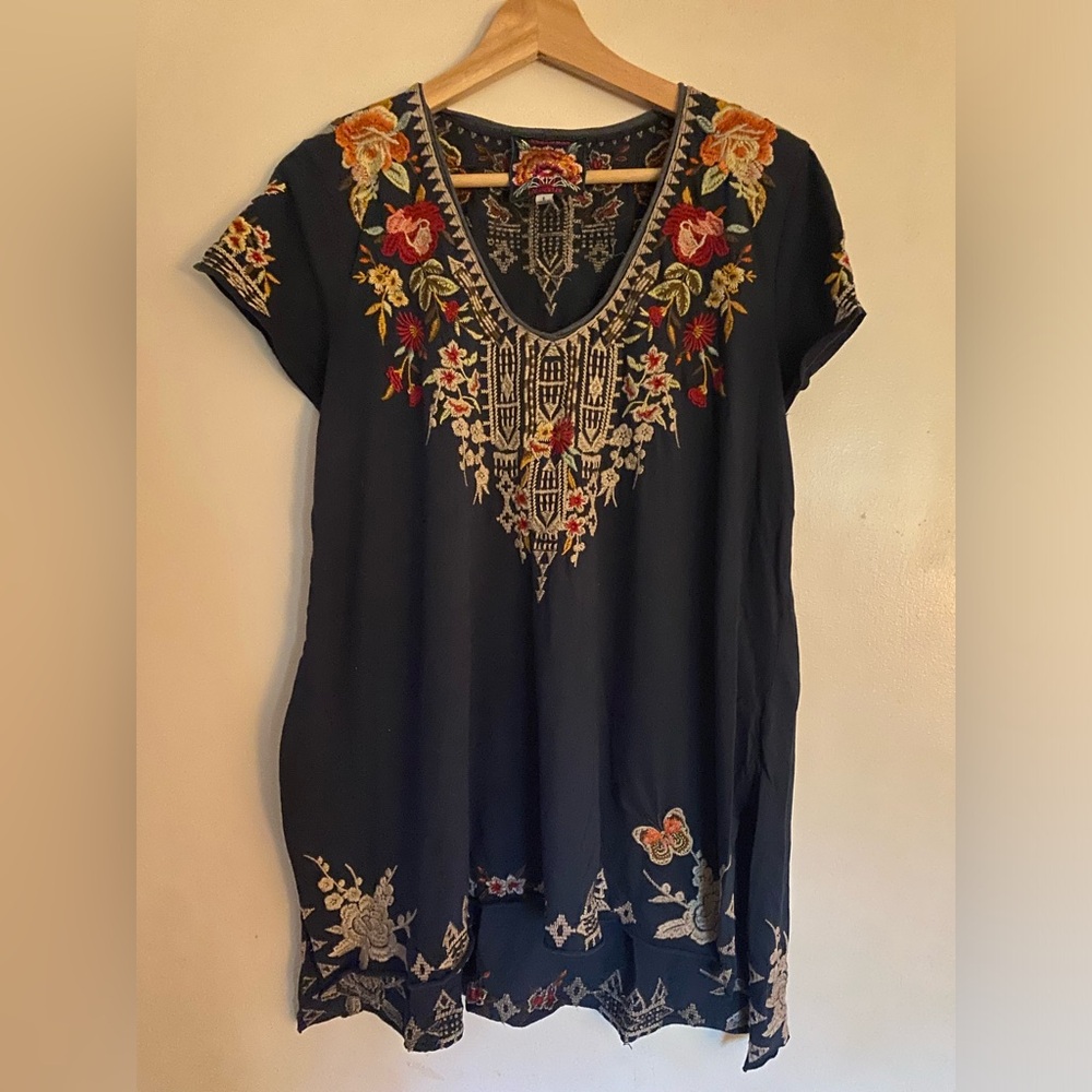 Johnny Was embroidered top